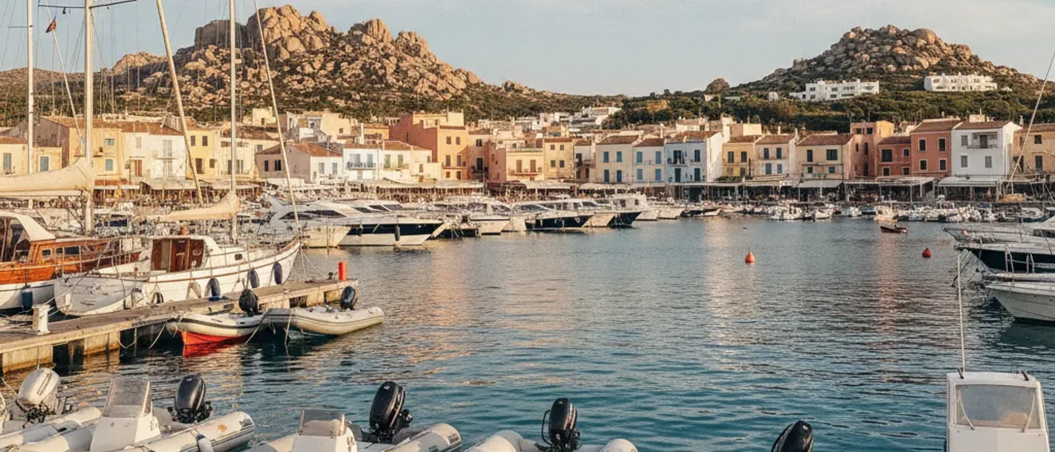 Palau marina waterfront, Sardinia